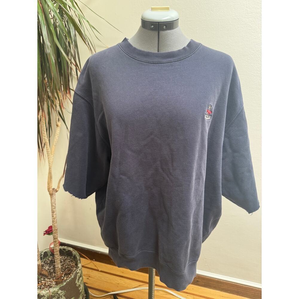 Vintage Façonnable Albert Goldberg Navy Sweatshirt L 90s Indie Sleaze